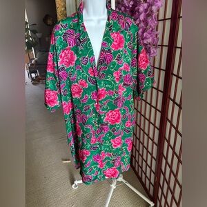 The Lingerie Collection Vintage Satin Sleep Shirt Size Medium